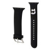 Karl Lag. Choupette Head řemínek Apple 38/40,Black