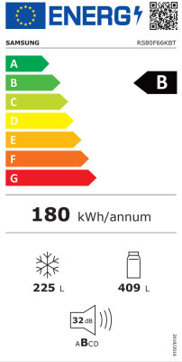 Chladnička Side-by-Side RS80F66KBTEO (ES)