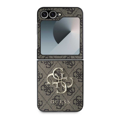 Guess 4G Metal Logo Case Z Flip6/Flip7 FE, Brown