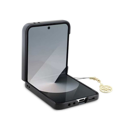 Guess 4G Charm Hard Case Z Flip6/Flip7 FE, Brown