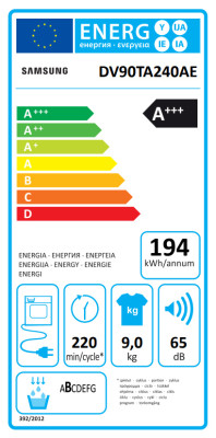 Parní sušička Samsung DV90TA240AE/LE