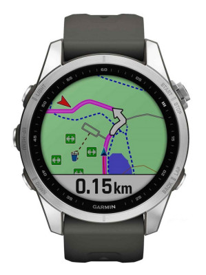 Garmin fenix 7S Glass, Silver/Graphite SB