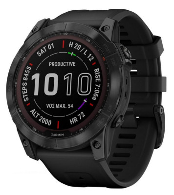 Garmin fenix 7X Sapphire Solar,Titan Black/Bla