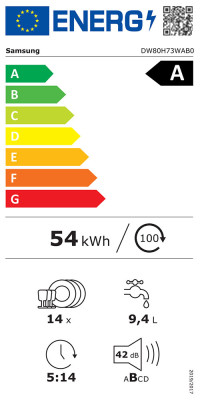 Vestavěná myčka Samsung DW80H73WAB0U1