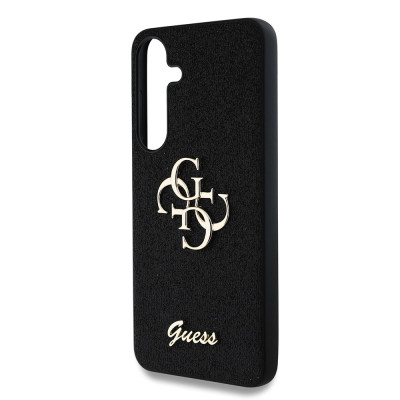 Guess PU Glitter 4G Metal Logo Galaxy S25+, Black