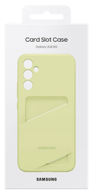 Samsung Card Slot Case Galaxy A34 5G, Lime