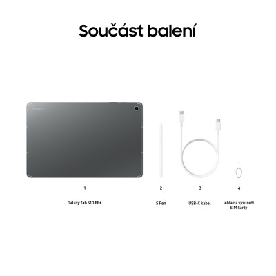 Samsung Galaxy Tab S10 FE+ 256GB Wifi, Gray