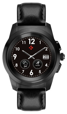 MyKronoz ZeTime Premium Titanium/Black - 39 mm