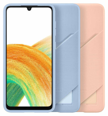 Samsung Back Cover with Card Pocket A33 5G, Peach