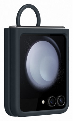 Samsung Silicone Case with Ring Z Flip 5, Indigo