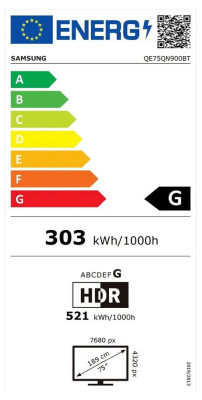 75" 8K Neo QLED TV Samsung QE75QN900BTXXH