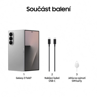 Samsung Galaxy Z Fold7 5G 512GB Silver Shadow