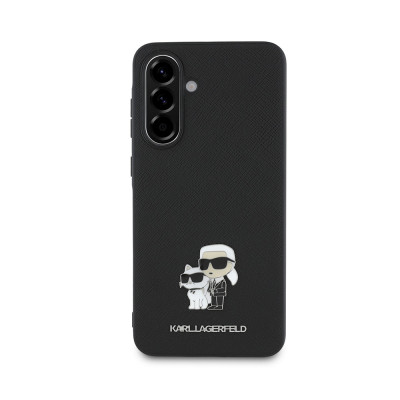 Karl Lagerfeld Saffiano Metal K+Ch Galaxy A36, Black