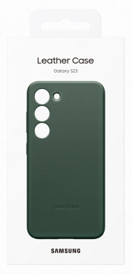 Samsung Leather Case Galaxy S23, Green