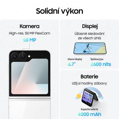 Samsung Galaxy Z Flip7 FE 5G 128GB White