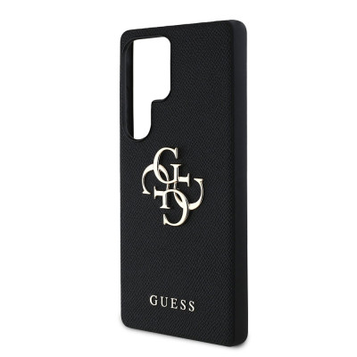 Guess PU Grained 4G Metal Logo Galaxy S25 U, Black