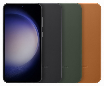 Samsung Leather Case Galaxy S23+, Brown