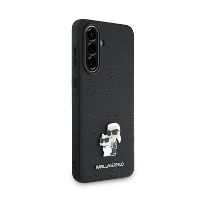 Karl Lagerfeld Saffiano Metal K+Ch Galaxy A36, Black