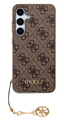 Guess 4G Charms kryt pro Samsung Galaxy S24+ Brown