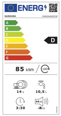 Vestavná myčka Samsung DW60A6092IB/ET