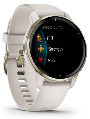 Garmin Venu2 Plus Cream Gold/White Band