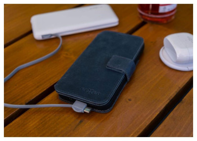 FIXED ProFit pouzdro kůže Galaxy S25, Blue