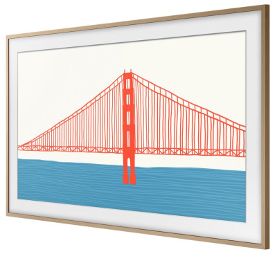 Rámeček pro Frame 2021-2025 43" - týková, rovný