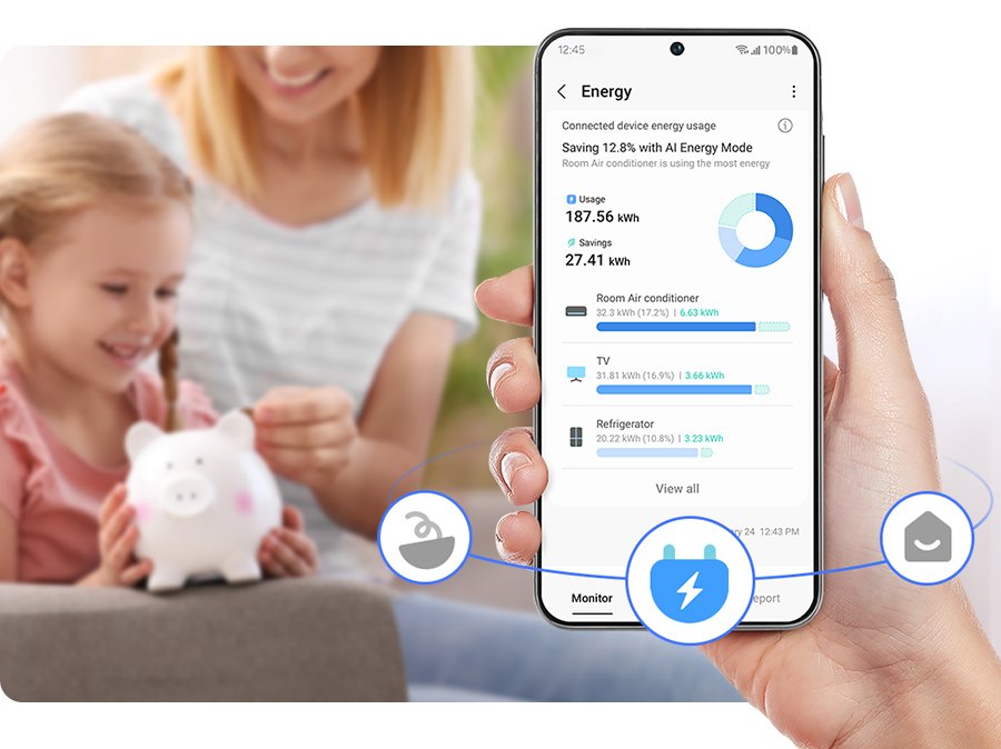 Americká chladnička Samsung RS70F65QDFEO úspora energií