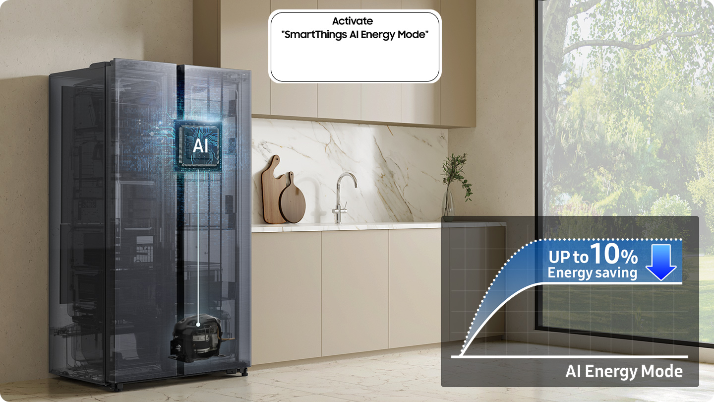 Americká chladnička Samsung RS70F65QETEO AI Energy