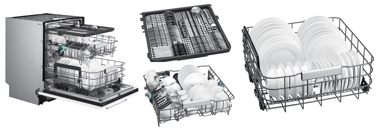 Vestavná myčka nádobí Samsung DW80H73WAB0U1 WaterJet Clean s AI Wash, 14 sad