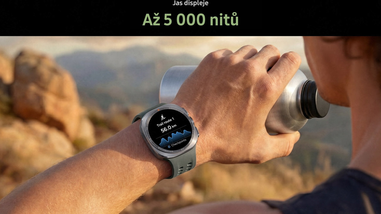 Chytré hodinky Samsung Galaxy Watch Ultra2, trailový běh