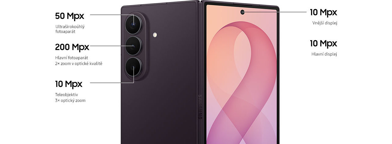 Mobilní telefon Samsung Galaxy Z Fold8 Ultra 5G, fotovýbava