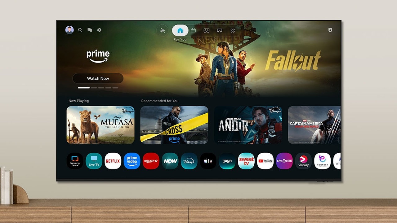 4K Micro RGB televizor Samsung, chytrá TV
