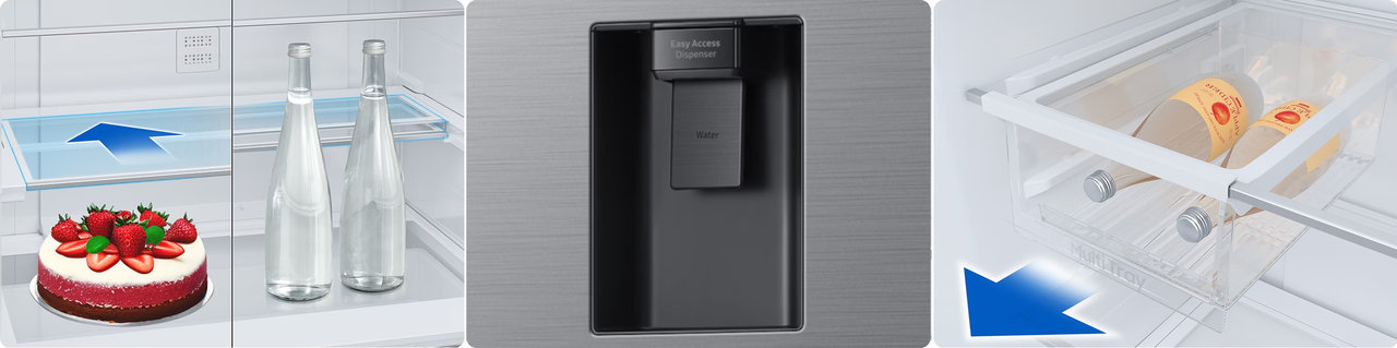 Kombinovaná chladnička Samsung RB50DG632EB1EO, černá